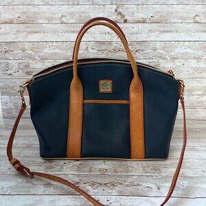 Dooney & Bourke - Madeline Satchel - Navy Pebble Leather
